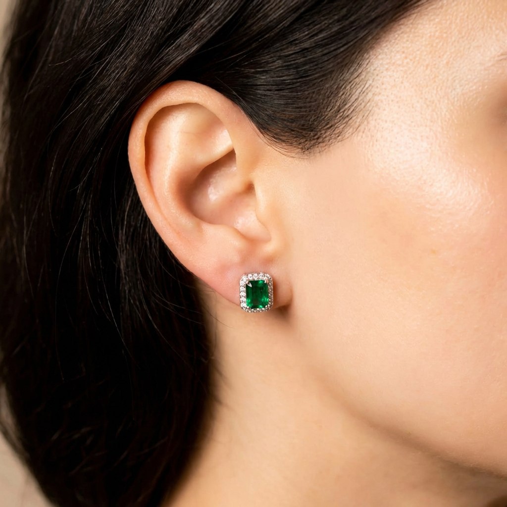 ZAINA™ Emerald Stud Earrings 💚