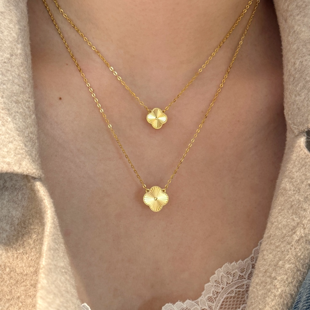 ZAINA™ Gold Clover Necklace