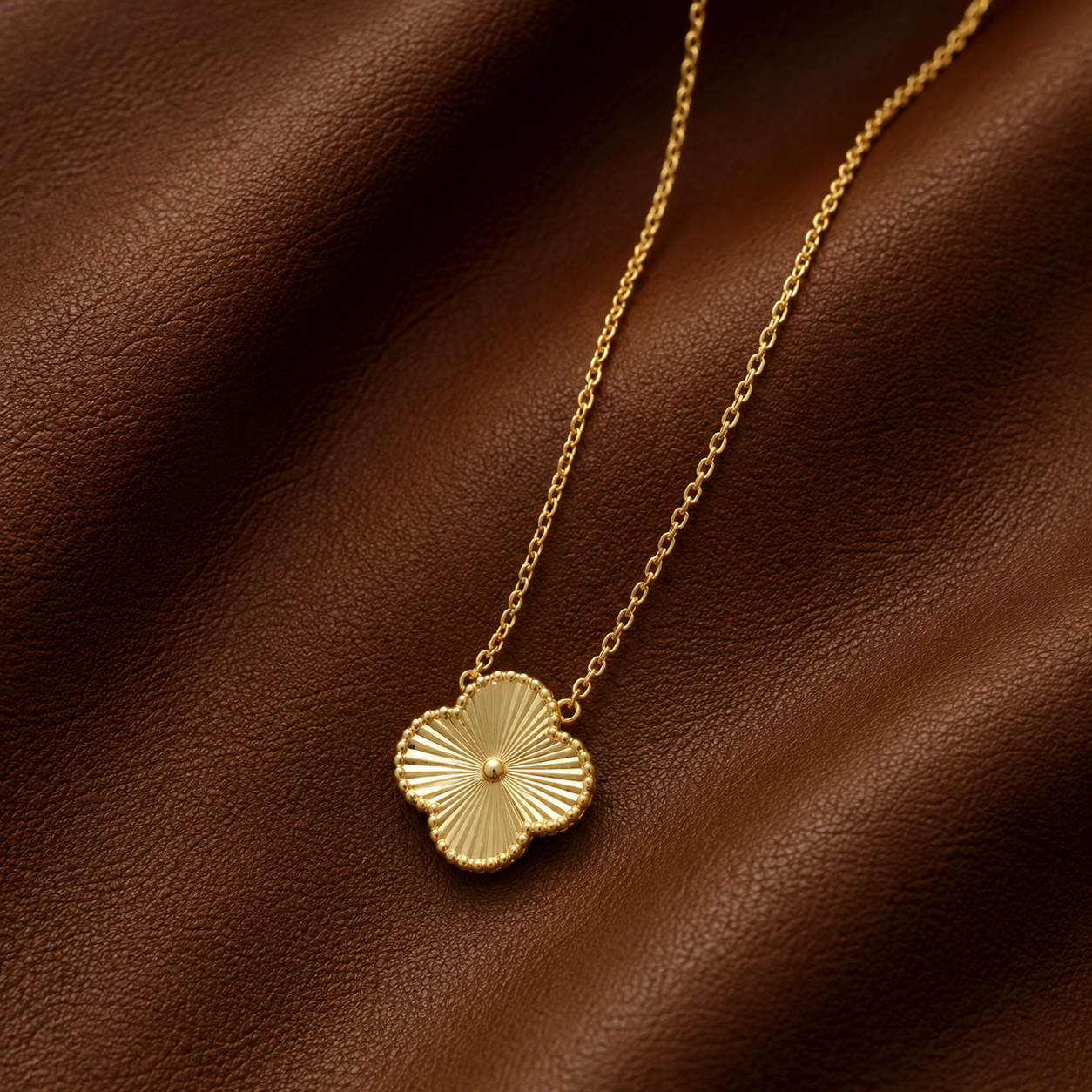ZAINA™ Gold Clover Necklace
