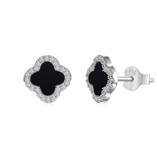 ZAINA™ Clover Stud Earrings 🖤