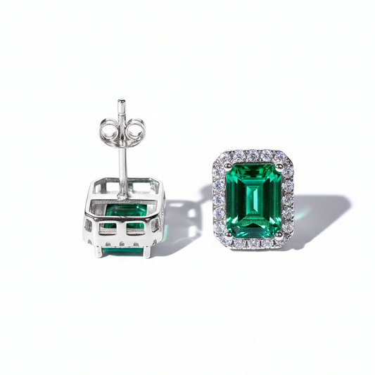 ZAINA™ Emerald Stud Earrings 💚
