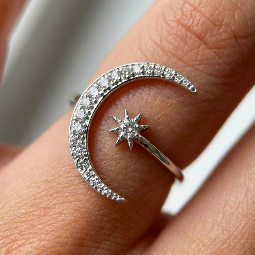ZAINA™ Hilal Star Ring 🌙