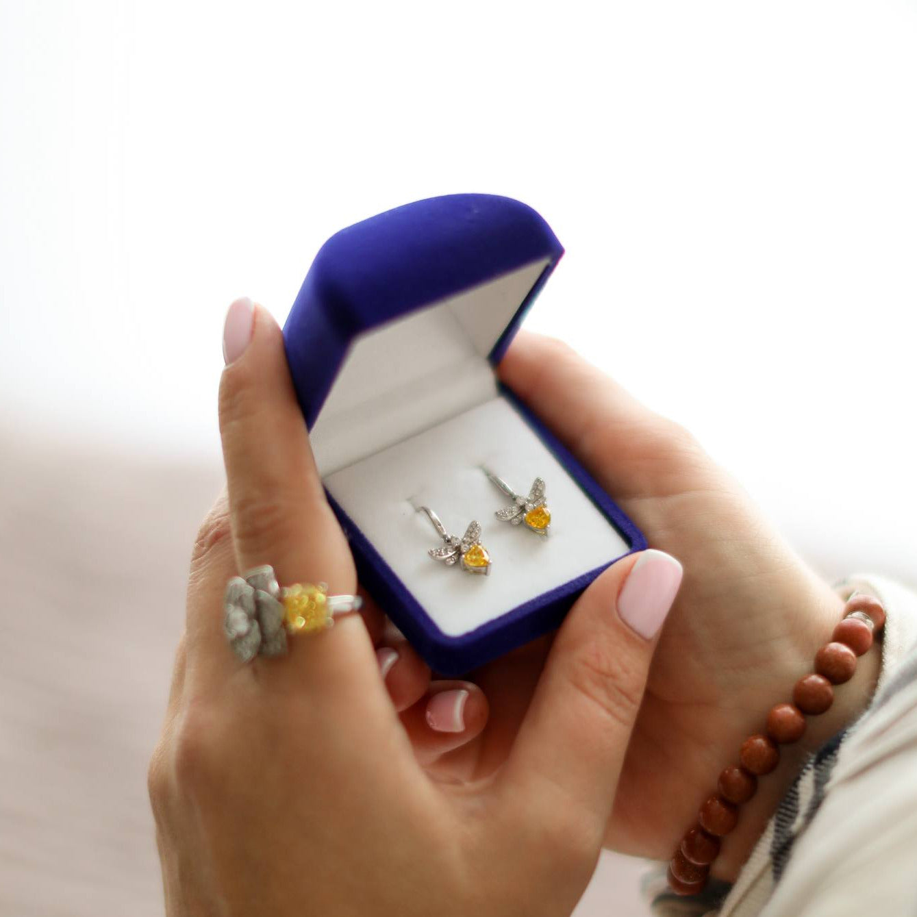 ZAINA™ Honey Bee Earrings
